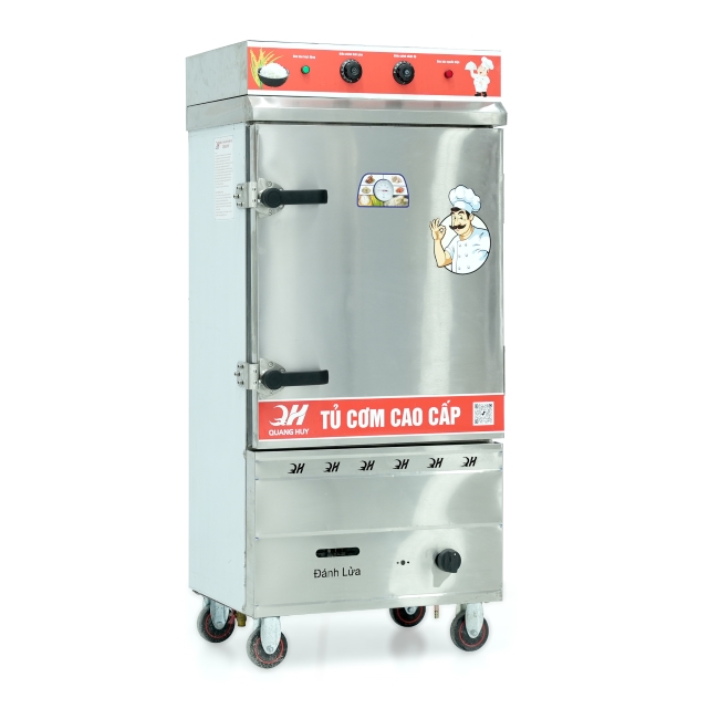 Tủ nấu cơm 8 khay nấu từ 26kg Gạo/Mẻ liền điều khiển
