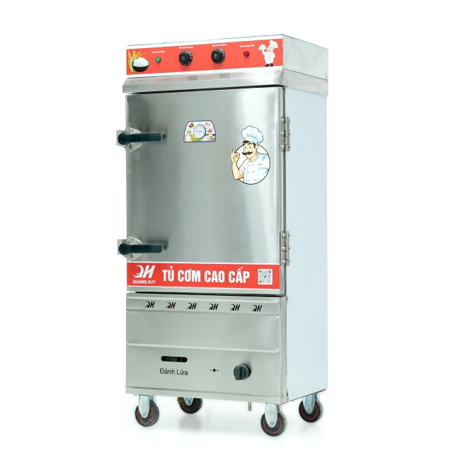 Tủ nấu cơm 8 khay nấu từ 26kg Gạo/Mẻ liền điều khiển
