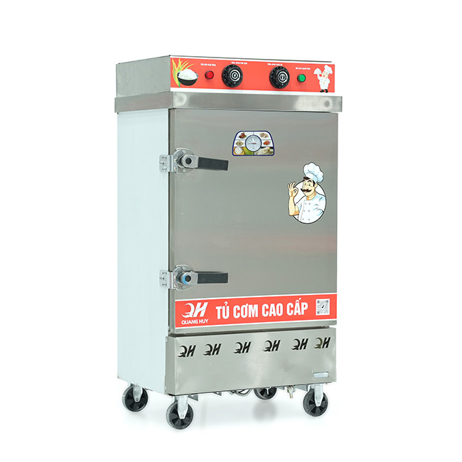 Tủ nấu cơm 8 khay nấu từ 26kg Gạo/Mẻ liền điều khiển