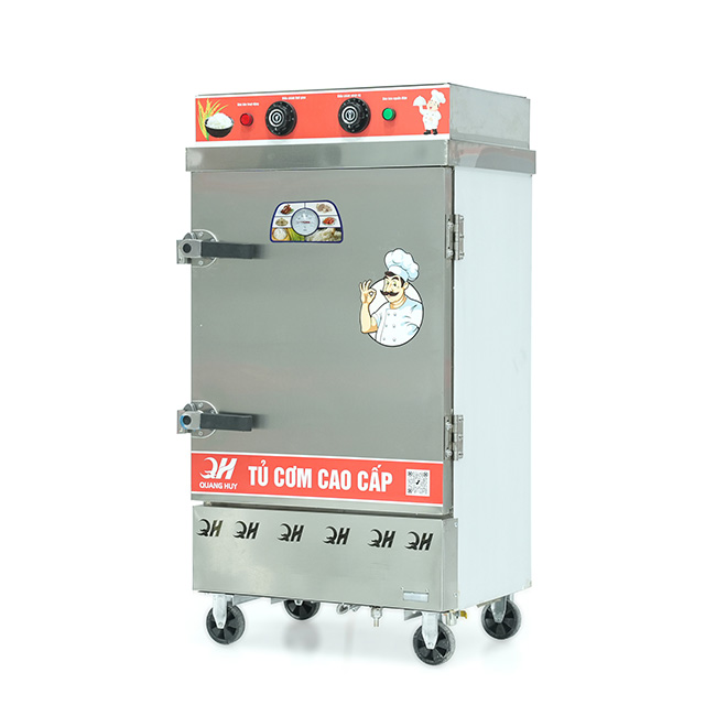 Tủ nấu cơm 8 khay nấu từ 26kg Gạo/Mẻ liền điều khiển
