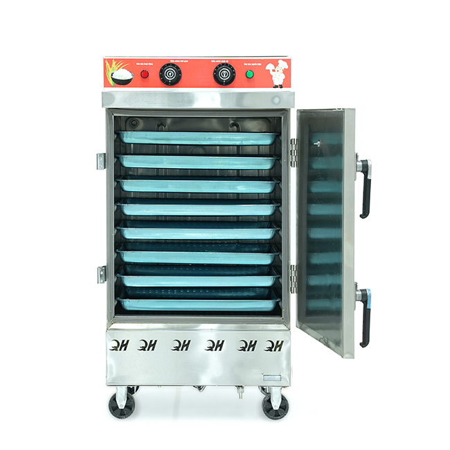 Tủ nấu cơm 8 khay nấu từ 26kg Gạo/Mẻ liền điều khiển