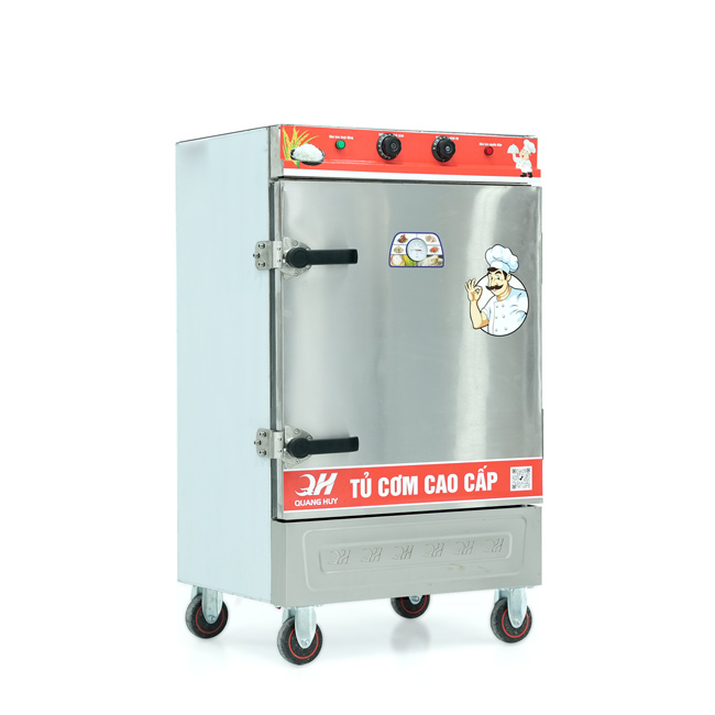 Tủ nấu cơm 8 khay nấu từ 26kg Gạo/Mẻ liền điều khiển