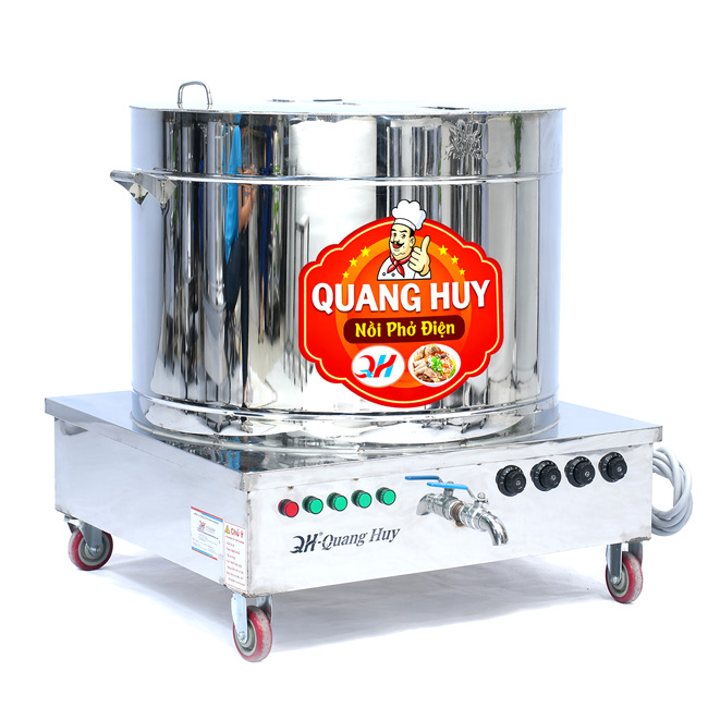 Nồi nấu phở điện 250L hầm xương, nấu nước lèo NP250