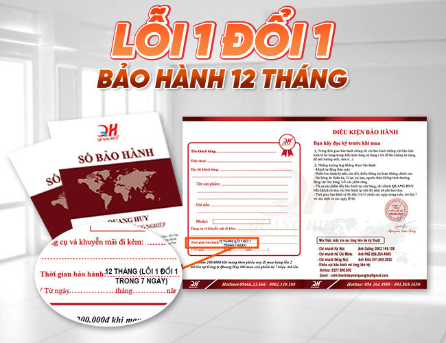 Bảo h&agrave;nh nối nấu phở điện Quang Huy