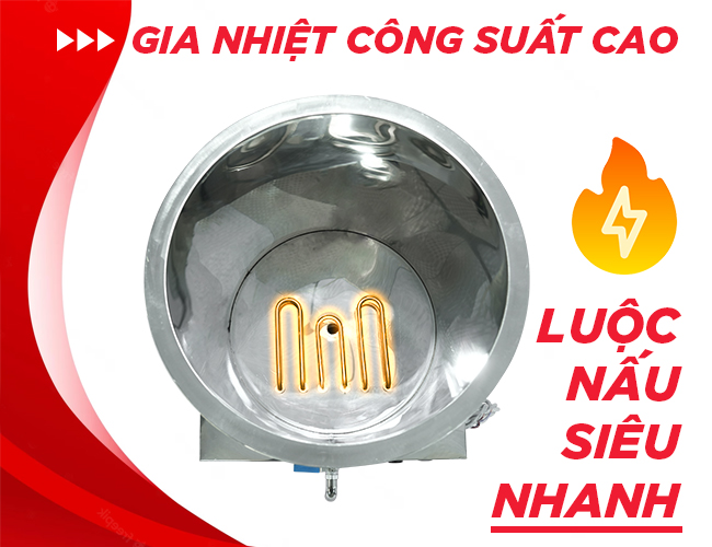 B&ecirc;n trong nồi nấu phở điện 120L