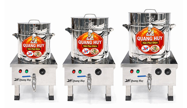 Bộ 3 nồi nấu phở 20L 30L 50L