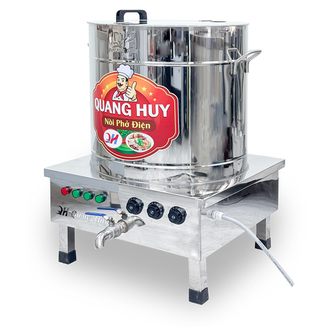 Nồi nấu phở điện 100L hầm xương, nấu nước lèo NP100