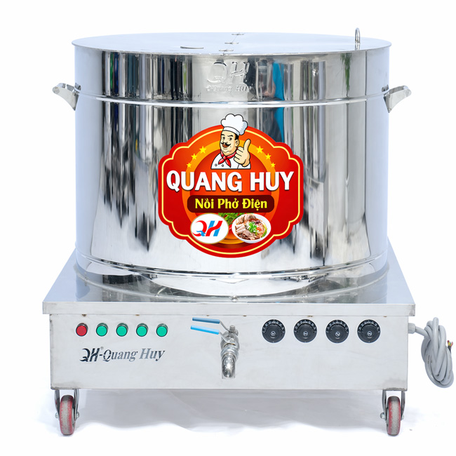 Nồi nấu phở điện 250L hầm xương, nấu nước lèo NP250