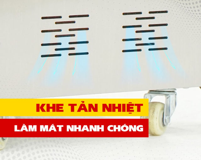 Khe tản nhiệt ổn định máy
