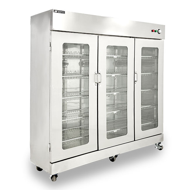 Tủ sấy bát 3 cánh kính