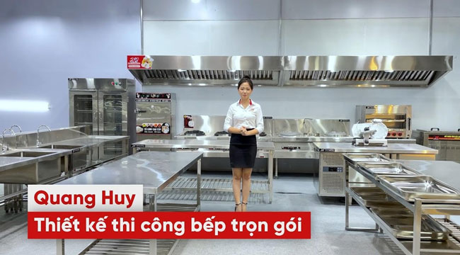 Mô Hình Không Gian Bếp Nhà Hàng Tại Showroom Của Quang Huy