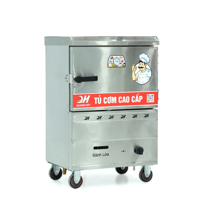 Tủ nấu cơm 4 khay nấu từ 13kg Gạo/Mẻ không điều khiển