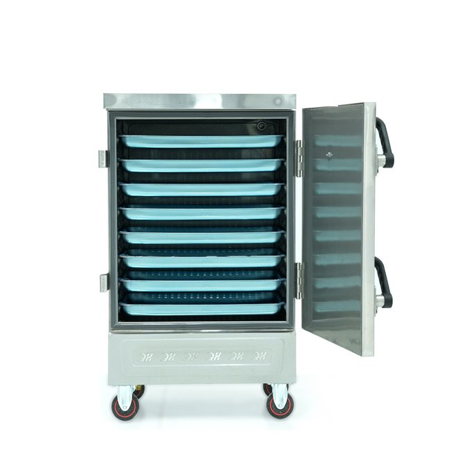Tủ nấu cơm 8 khay nấu từ 26kg Gạo/Mẻ không điều khiển