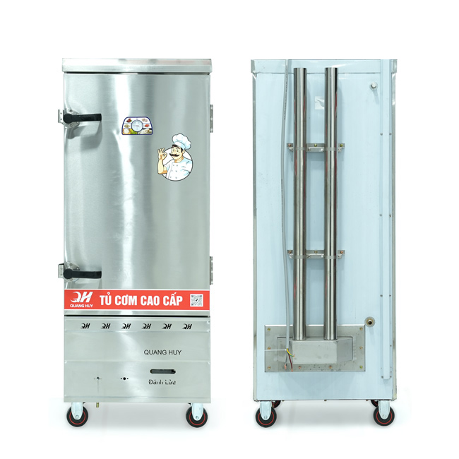 Tủ nấu cơm 12 khay nấu từ 40kg Gạo/Mẻ không điều khiển