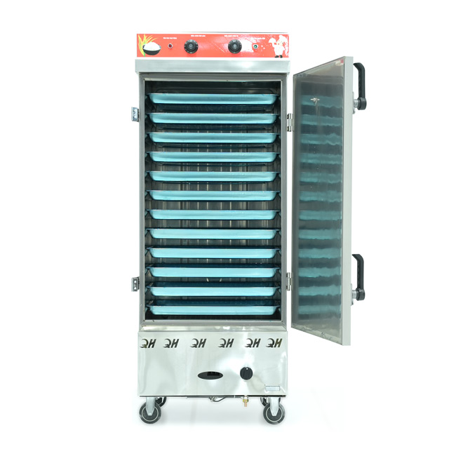 Tủ cơm 12 khay điện gas