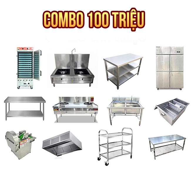 Combo 4: Gói thi công 100 triệu bếp ăn trường học