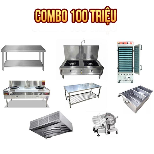 Combo 1: Gói thi công 100 triệu bếp ăn xí nghiệp, nhà máy