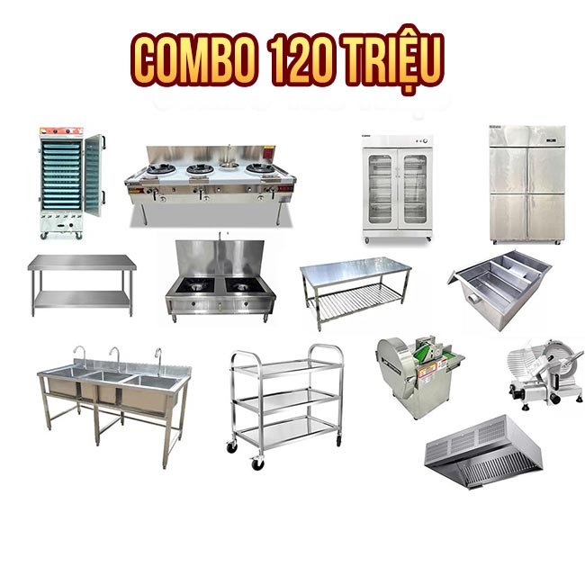 Combo 5: Gói thi công 120 triệu bếp ăn trường học