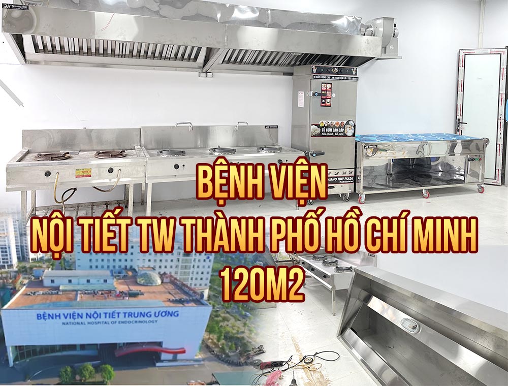 Dự án thiết kế thi công bếp bệnh viện nội tiết TW HCM