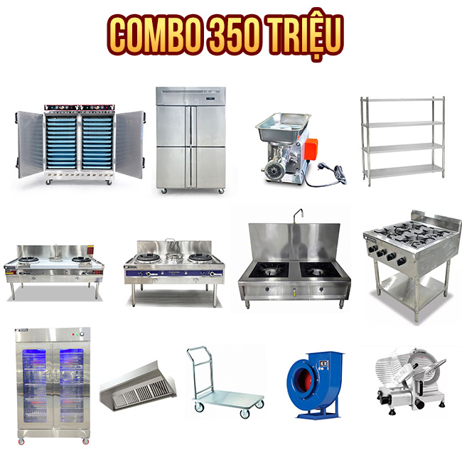 Combo 3: Gói thi công bếp nhà hàng 350 triệu