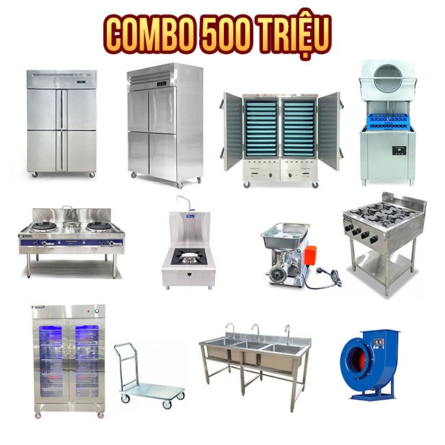 Combo 4: Gói thi công bếp nhà hàng 500 triệu