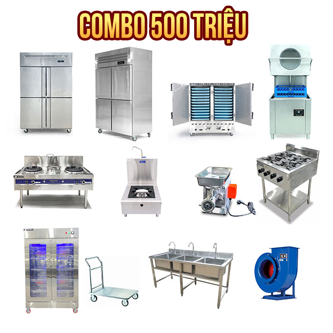 Combo 4: Gói thi công bếp nhà hàng 500 triệu