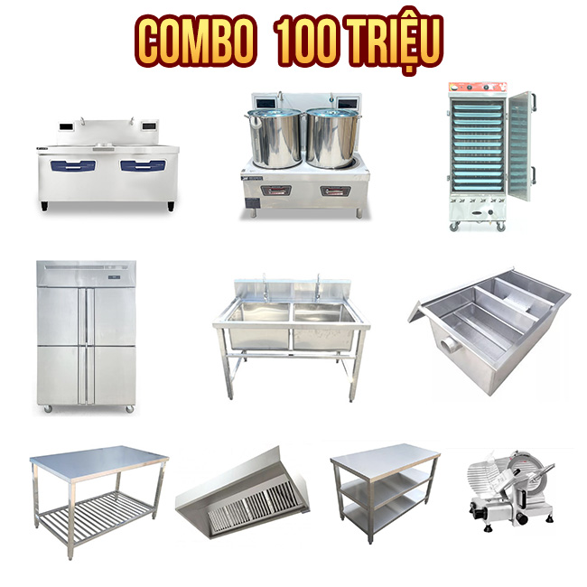 Combo 4: Gói thi công bếp ăn quán ăn 100 triệu
