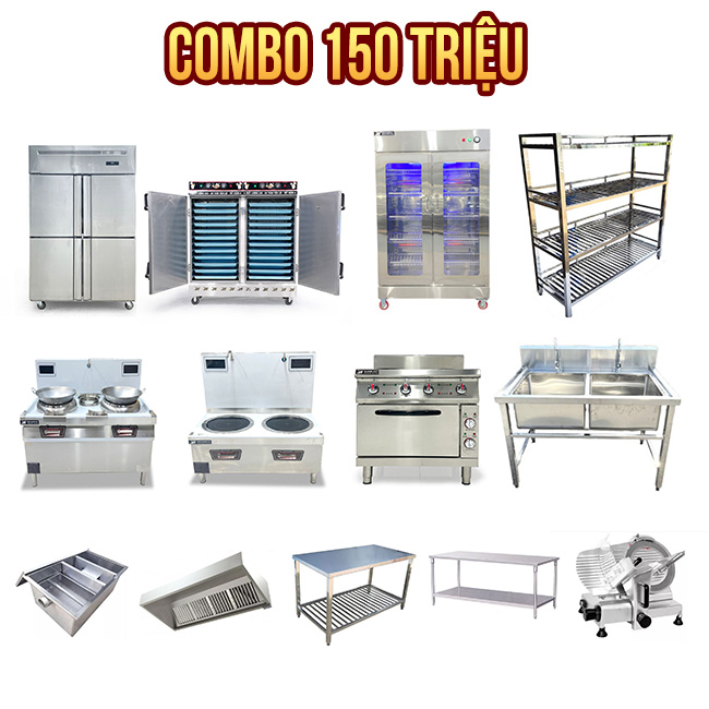 Combo 2: Gói thi công bếp trường học 150 triệu