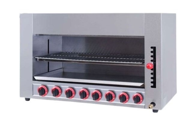 Lò nướng Salamander 8 họng dùng gas
