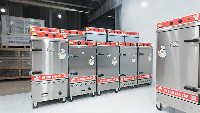 Các dòng tủ nấu cơm công nghiệp