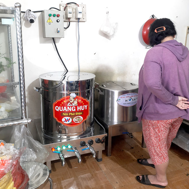 Nồi nấu phở chất liệu Inox 304 tại quang huy