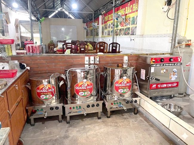 nồi nấu phở bằng điện Quang Huy