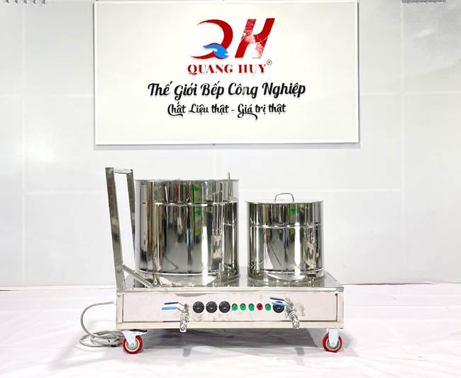 Xe đẩy nồi phở tích hợp