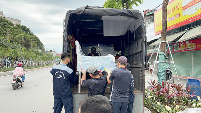 Vận chuyển dự án Công ty TNHH Thịnh Phúc MInh