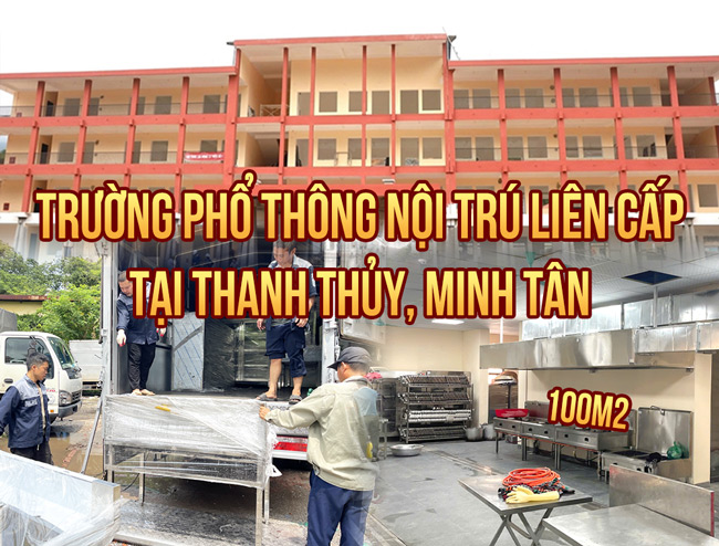 dự án thi công bếp trường học Minh Tân, Thanh Thủy Hà Giang